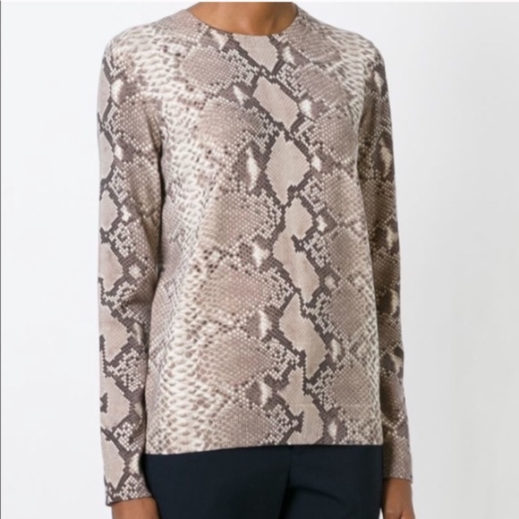 Tory Burch Sweaters - Tory Burch Python Snakeskin Wool Blend Sweater